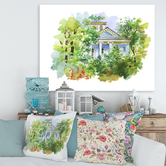 Designart - White House In The Woods